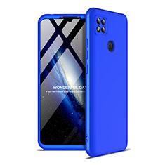 Hard Rigid Plastic Matte Finish Front and Back Cover Case 360 Degrees M01 for Xiaomi Redmi 9C NFC Blue