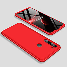 Hard Rigid Plastic Matte Finish Front and Back Cover Case 360 Degrees M01 for Xiaomi Redmi Note 8 (2021) Red