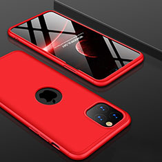 Hard Rigid Plastic Matte Finish Front and Back Cover Case 360 Degrees P01 for Apple iPhone 11 Pro Max Red