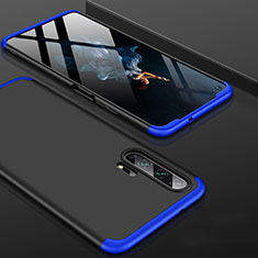 Hard Rigid Plastic Matte Finish Front and Back Cover Case 360 Degrees P01 for Huawei Honor 20 Pro Blue and Black