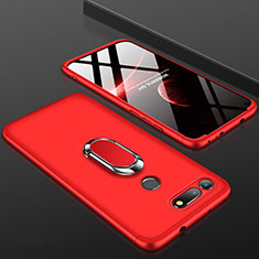 Hard Rigid Plastic Matte Finish Front and Back Cover Case 360 Degrees P01 for Huawei Honor V20 Red