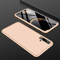 Hard Rigid Plastic Matte Finish Front and Back Cover Case 360 Degrees P01 for Huawei Nova 5 Gold