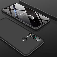 Hard Rigid Plastic Matte Finish Front and Back Cover Case 360 Degrees P01 for Huawei Nova 5i Black