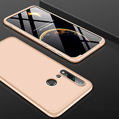 Hard Rigid Plastic Matte Finish Front and Back Cover Case 360 Degrees P01 for Huawei Nova 5i Gold