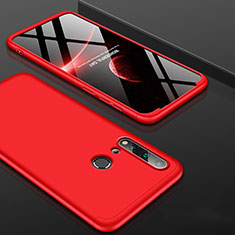 Hard Rigid Plastic Matte Finish Front and Back Cover Case 360 Degrees P01 for Huawei Nova 5i Red