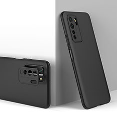 Hard Rigid Plastic Matte Finish Front and Back Cover Case 360 Degrees P01 for Huawei P40 Lite 5G Black
