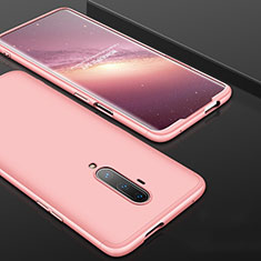 Hard Rigid Plastic Matte Finish Front and Back Cover Case 360 Degrees P01 for OnePlus 7T Pro Rose Gold