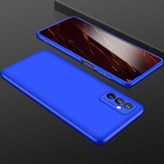 Hard Rigid Plastic Matte Finish Front and Back Cover Case 360 Degrees P01 for Samsung Galaxy M52 5G Blue