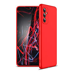 Hard Rigid Plastic Matte Finish Front and Back Cover Case 360 Degrees P01 for Samsung Galaxy Quantum2 5G Red
