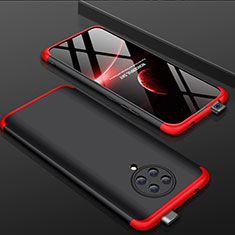 Hard Rigid Plastic Matte Finish Front and Back Cover Case 360 Degrees P01 for Xiaomi Poco F2 Pro Red and Black