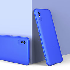 Hard Rigid Plastic Matte Finish Front and Back Cover Case 360 Degrees P01 for Xiaomi Redmi 9i Blue