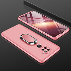 Hard Rigid Plastic Matte Finish Front and Back Cover Case 360 Degrees P01 for Xiaomi Redmi Note 9 Rose Gold