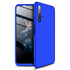 Hard Rigid Plastic Matte Finish Front and Back Cover Case 360 Degrees P02 for Huawei Nova 5T Blue