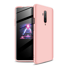 Hard Rigid Plastic Matte Finish Front and Back Cover Case 360 Degrees P02 for OnePlus 7T Pro Rose Gold