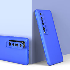 Hard Rigid Plastic Matte Finish Front and Back Cover Case 360 Degrees P02 for Xiaomi Mi 10 Pro Blue