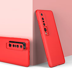 Hard Rigid Plastic Matte Finish Front and Back Cover Case 360 Degrees P02 for Xiaomi Mi 10 Pro Red
