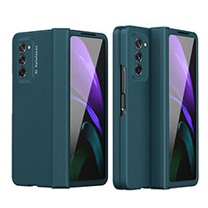 Hard Rigid Plastic Matte Finish Front and Back Cover Case 360 Degrees P03 for Samsung Galaxy Z Fold2 5G Green