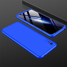 Hard Rigid Plastic Matte Finish Front and Back Cover Case 360 Degrees P03 for Xiaomi Redmi 9A Blue