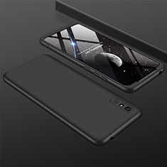 Hard Rigid Plastic Matte Finish Front and Back Cover Case 360 Degrees P03 for Xiaomi Redmi 9i Black