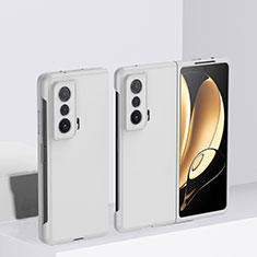 Hard Rigid Plastic Matte Finish Front and Back Cover Case 360 Degrees QH1 for Huawei Honor Magic Vs Ultimate 5G White