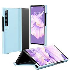 Hard Rigid Plastic Matte Finish Front and Back Cover Case 360 Degrees ZL1 for Huawei Mate Xs 2 Blue