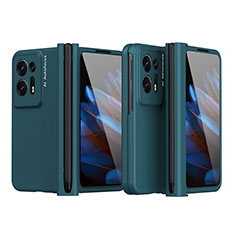 Hard Rigid Plastic Matte Finish Front and Back Cover Case 360 Degrees ZL4 for Oppo Find N2 5G Green