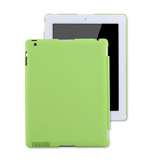 Hard Rigid Plastic Matte Finish Snap On Case for Apple iPad 4 Green