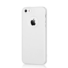 Hard Rigid Plastic Matte Finish Snap On Case for Apple iPhone SE White