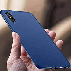 Hard Rigid Plastic Matte Finish Snap On Case for Apple iPhone Xs Blue