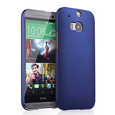 Hard Rigid Plastic Matte Finish Snap On Case for HTC One M8 Blue