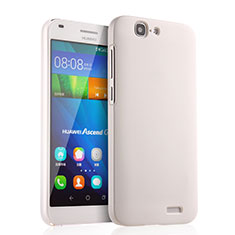 Hard Rigid Plastic Matte Finish Snap On Case for Huawei Ascend G7 White