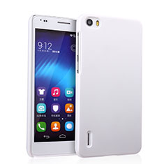 Hard Rigid Plastic Matte Finish Snap On Case for Huawei Honor 6 White