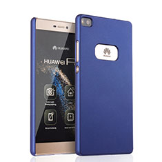 Hard Rigid Plastic Matte Finish Snap On Case for Huawei P8 Blue