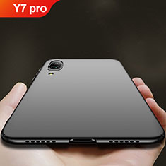 Hard Rigid Plastic Matte Finish Snap On Case for Huawei Y7 Pro (2019) Black