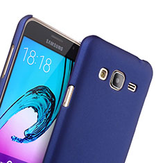 Hard Rigid Plastic Matte Finish Snap On Case for Samsung Galaxy J3 Blue