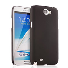 Hard Rigid Plastic Matte Finish Snap On Case for Samsung Galaxy Note 2 N7100 N7105 Black