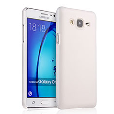Hard Rigid Plastic Matte Finish Snap On Case for Samsung Galaxy On5 Pro White