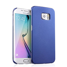 Hard Rigid Plastic Matte Finish Snap On Case for Samsung Galaxy S6 Edge SM-G925 Blue