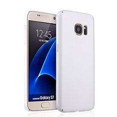 Hard Rigid Plastic Matte Finish Snap On Case for Samsung Galaxy S7 G930F G930FD White