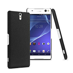 Hard Rigid Plastic Matte Finish Snap On Case for Sony Xperia C5 Ultra Black