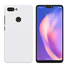 Hard Rigid Plastic Matte Finish Snap On Case for Xiaomi Mi 8 Lite White