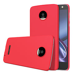 Hard Rigid Plastic Matte Finish Snap On Case M01 for Motorola Moto Z Red