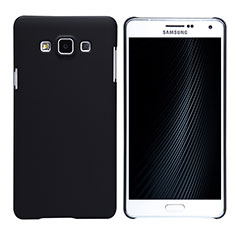 Hard Rigid Plastic Matte Finish Snap On Case M02 for Samsung Galaxy A7 Duos SM-A700F A700FD Black