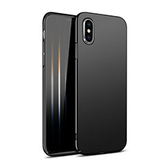 Hard Rigid Plastic Matte Finish Snap On Case M09 for Apple iPhone Xs Max Black