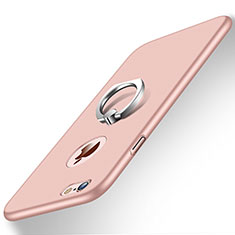 Hard Rigid Plastic Matte Finish Snap On Case with Finger Ring Stand for Apple iPhone 6S Pink