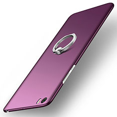 Hard Rigid Plastic Matte Finish Snap On Case with Finger Ring Stand for Xiaomi Mi Note Purple
