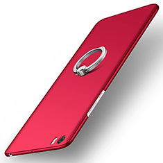 Hard Rigid Plastic Matte Finish Snap On Case with Finger Ring Stand for Xiaomi Mi Note Red
