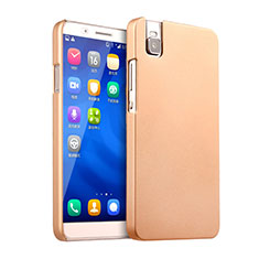 Hard Rigid Plastic Matte Finish Snap On Cover for Huawei Honor 7i shot X Rose Gold