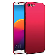 Hard Rigid Plastic Matte Finish Snap On Cover for Huawei Honor View 10 Red