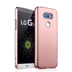 Hard Rigid Plastic Matte Finish Snap On Cover for LG G5 Rose Gold